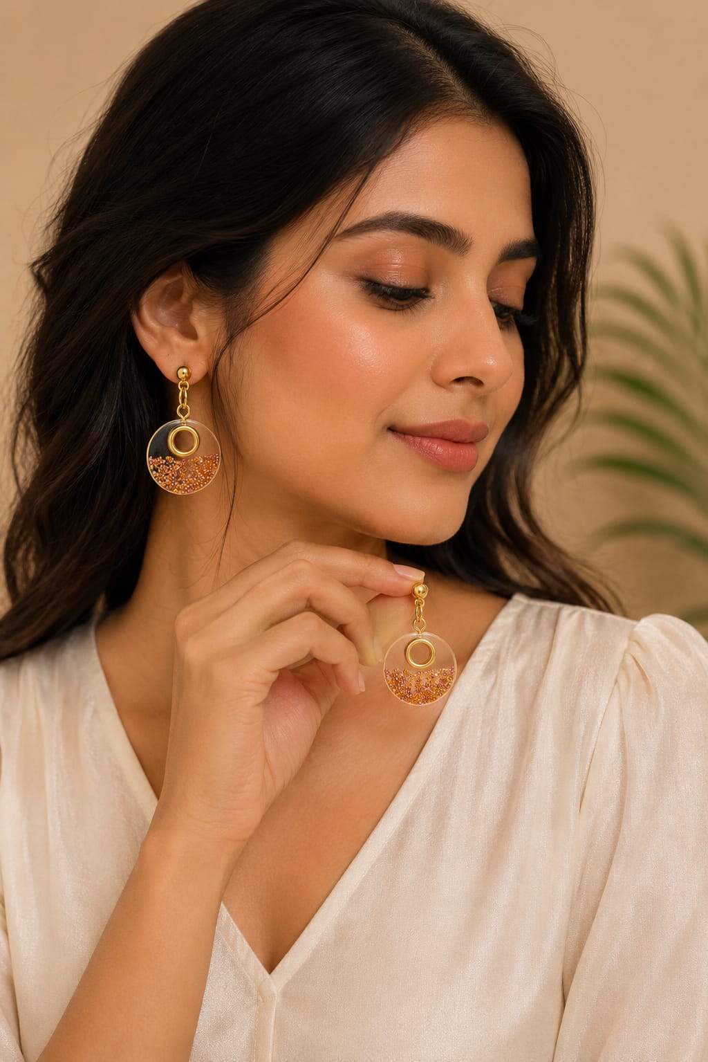 Golden Aura Earrings